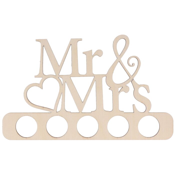 Holzaufsteller Geldgeschenk "Mr & Mrs" – Bild 2
