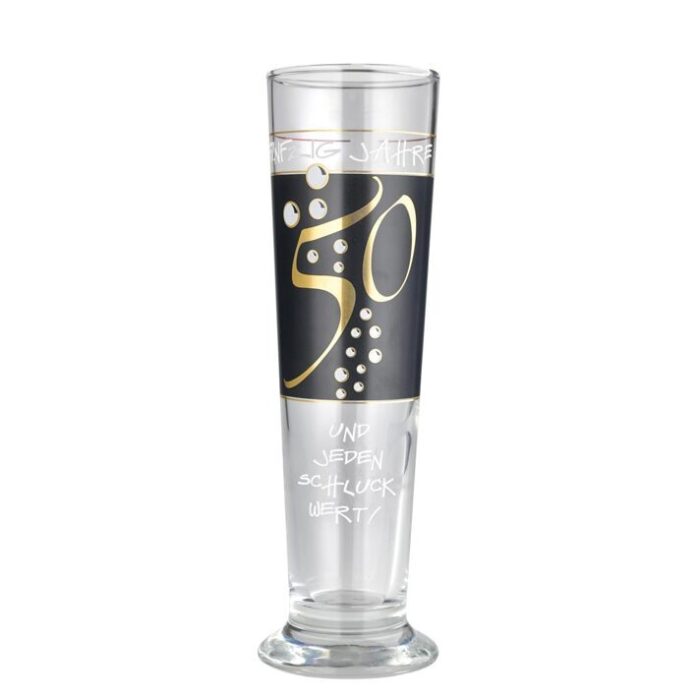 Bierglas 50. Geburtstag