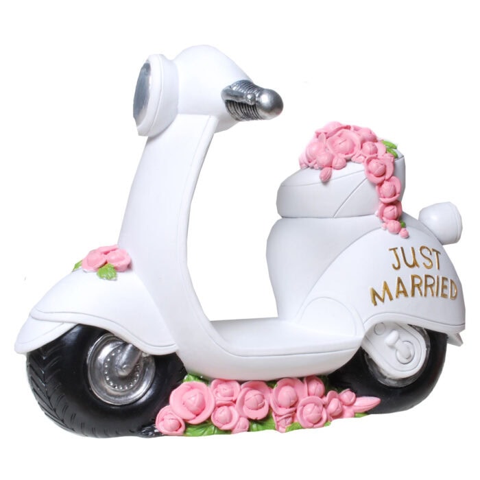 Spardose Hochzeitsvespa Just Married