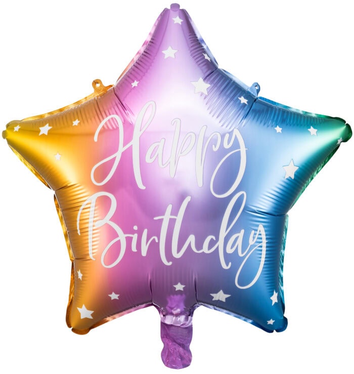 Sternballon Happy Birthday bunt