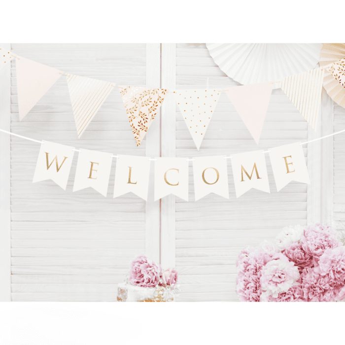 Welcome Banner weiss – Bild 2