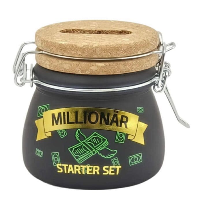 Sparglas klein - Millionär Starter Set