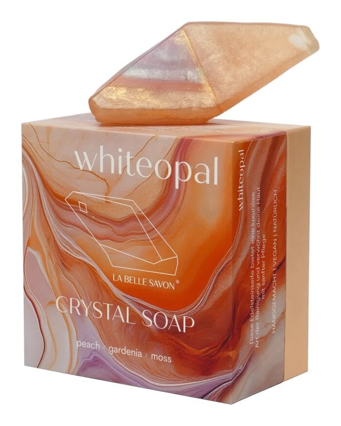 Edelsteinseife Weisser Opal - La Belle Savon