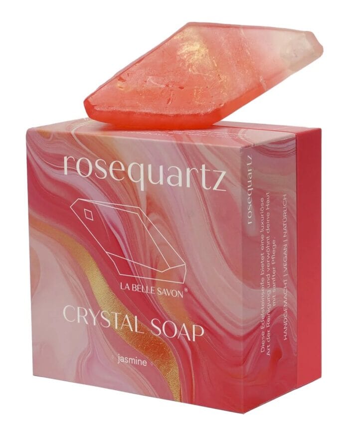 Edelsteinseife Rosenquarz - La Belle Savon
