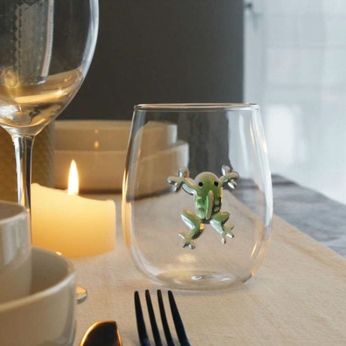 Trinkglas mit Froschfigur – Bild 2