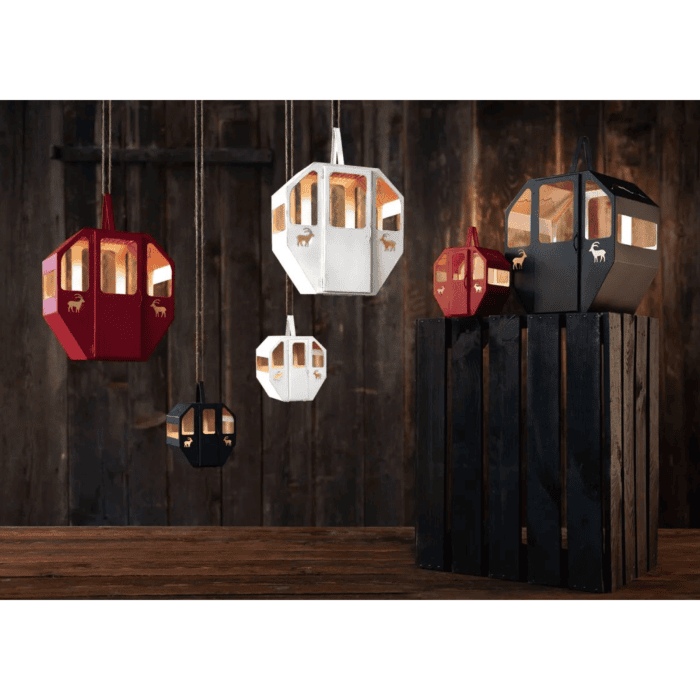 Laterne Gondel weiss Mini – Bild 2